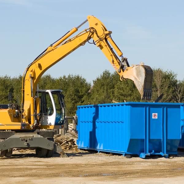 what happens if the residential dumpster is damaged or stolen during rental in Fairmont